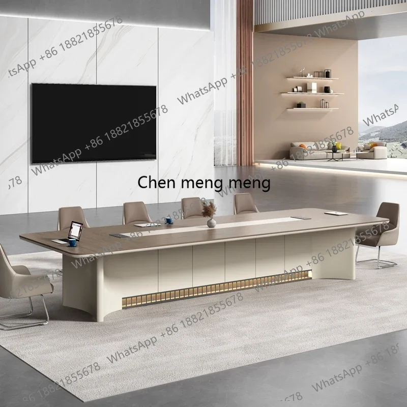 Luxury Negotiation Training Table Equipped With LED Lights Conference Table Meeting Tables Desk Office Furniture