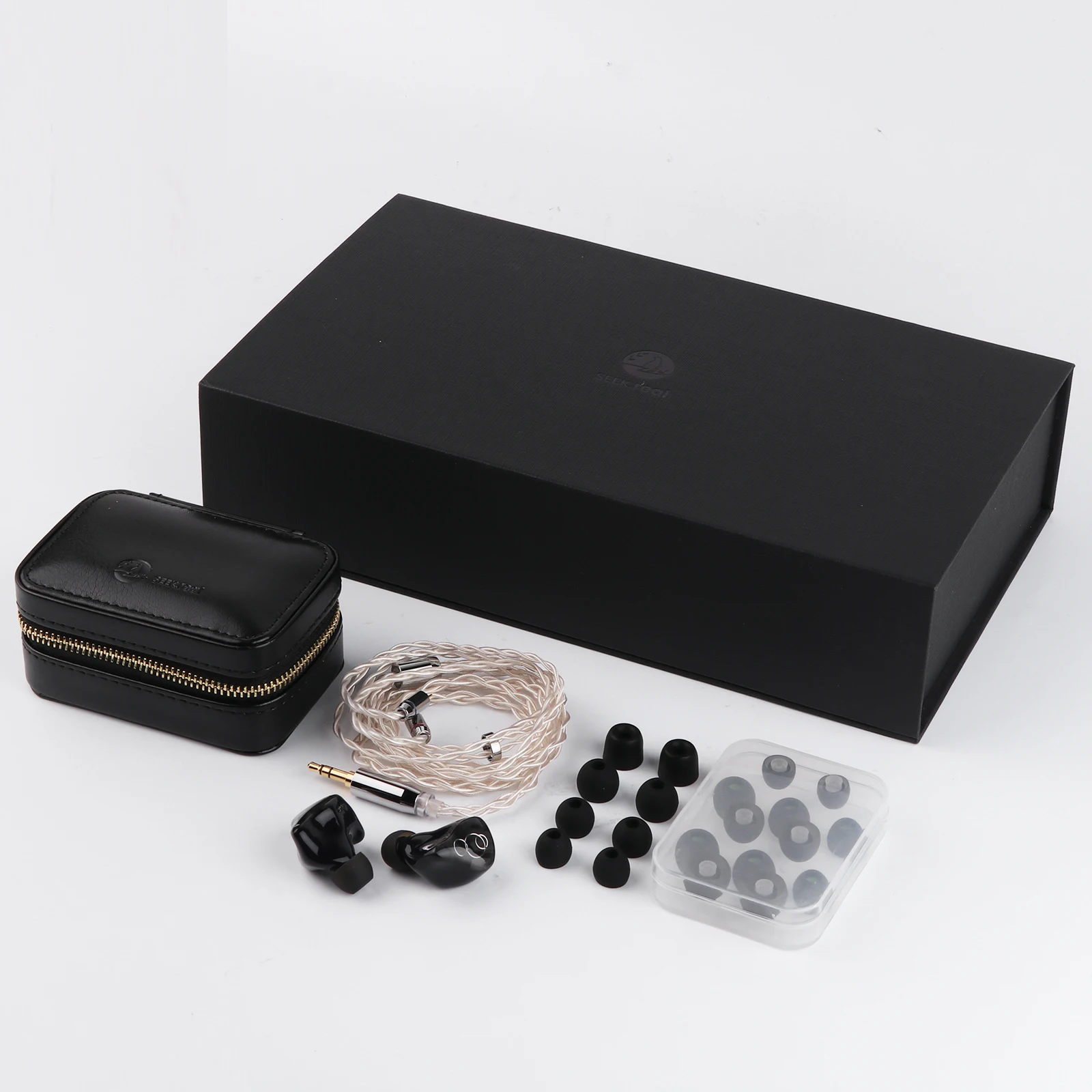 SeekReal الصوت الانصهار IEM 1DD + 6BA الهجين سائق في الأذن HiFi رصد سماعات 2Pin 0.78 مللي متر انفصال الفضة مطلي OCC كابل
