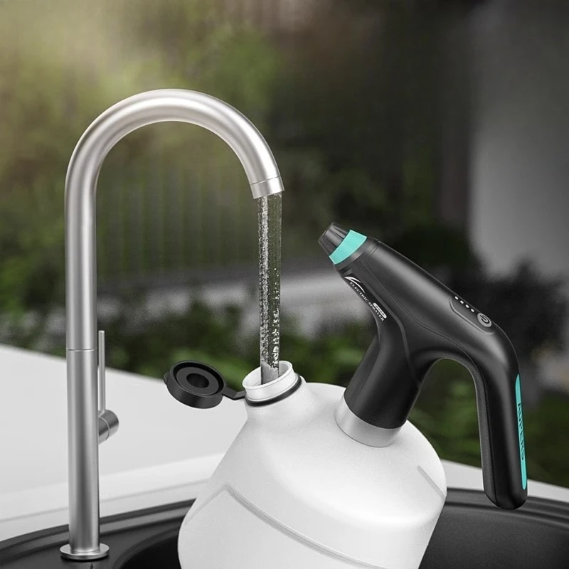 2L Electric Watering Can Home Sanitizing Sprayer Bottle Extend Pole USB Charging Adjustable Nozzle Garden Tool Hand Watering