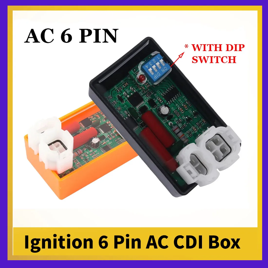 

Programmable CDI For Motorcycle Ignition 6 Pin AC CDI Box For CRF230 CB125 SKUA150 CBX200 CS125 DM200 TMX155 GY200 NX150 NX200
