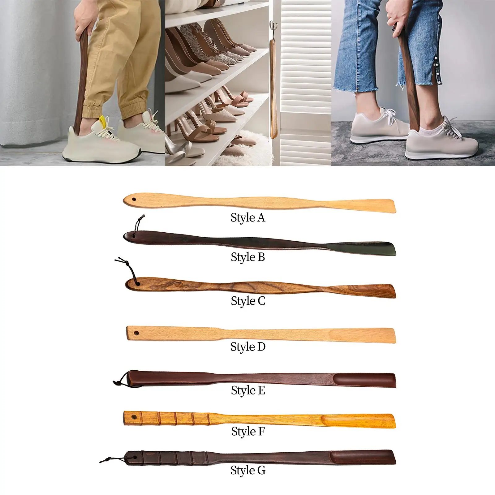 Shoe Horn Long Handle Boot Horn for Snow Boots Long Shoehorns for Seniors Disabled Adults Travel Use Sport Shoes