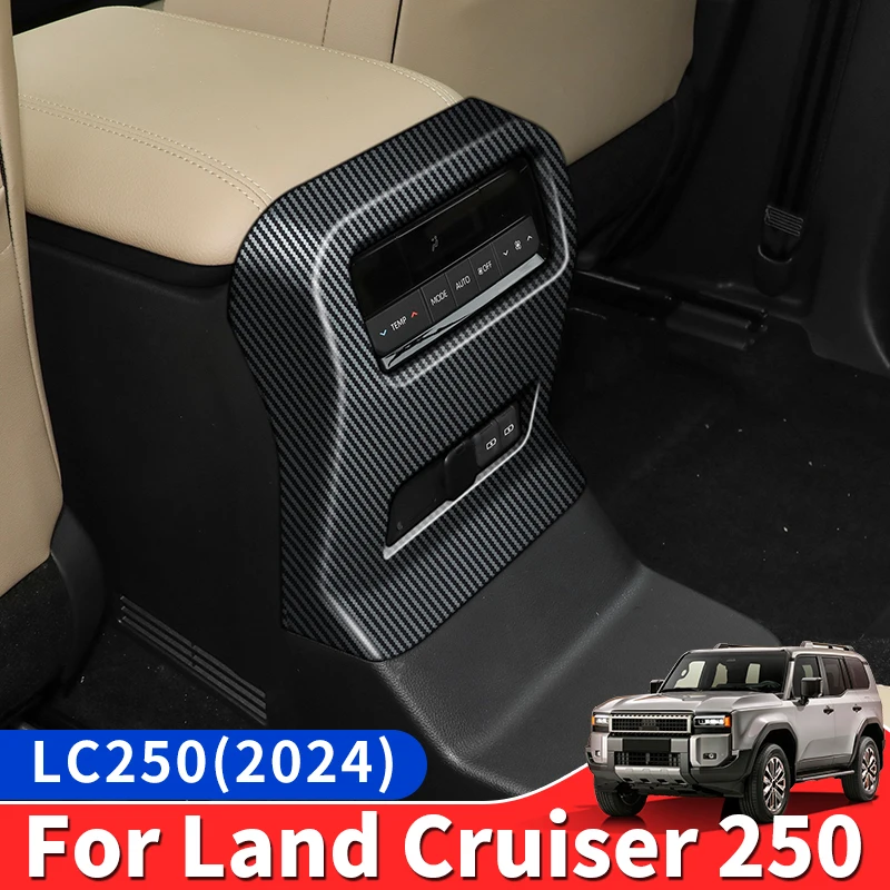 

For Toyota 2024 Land Cruiser 250 1958 Prado LC250 Armrest Box after Air Vent Protective Cover,Interior Upgraded Accessories