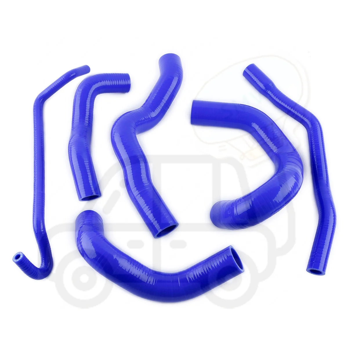 3PLY Silicone Radiator Water Hose For 2005-2010 Ford Mustang GT/ SHELBY V8 MT 2005 2006 Replacement Performance Parts 6PCS Black