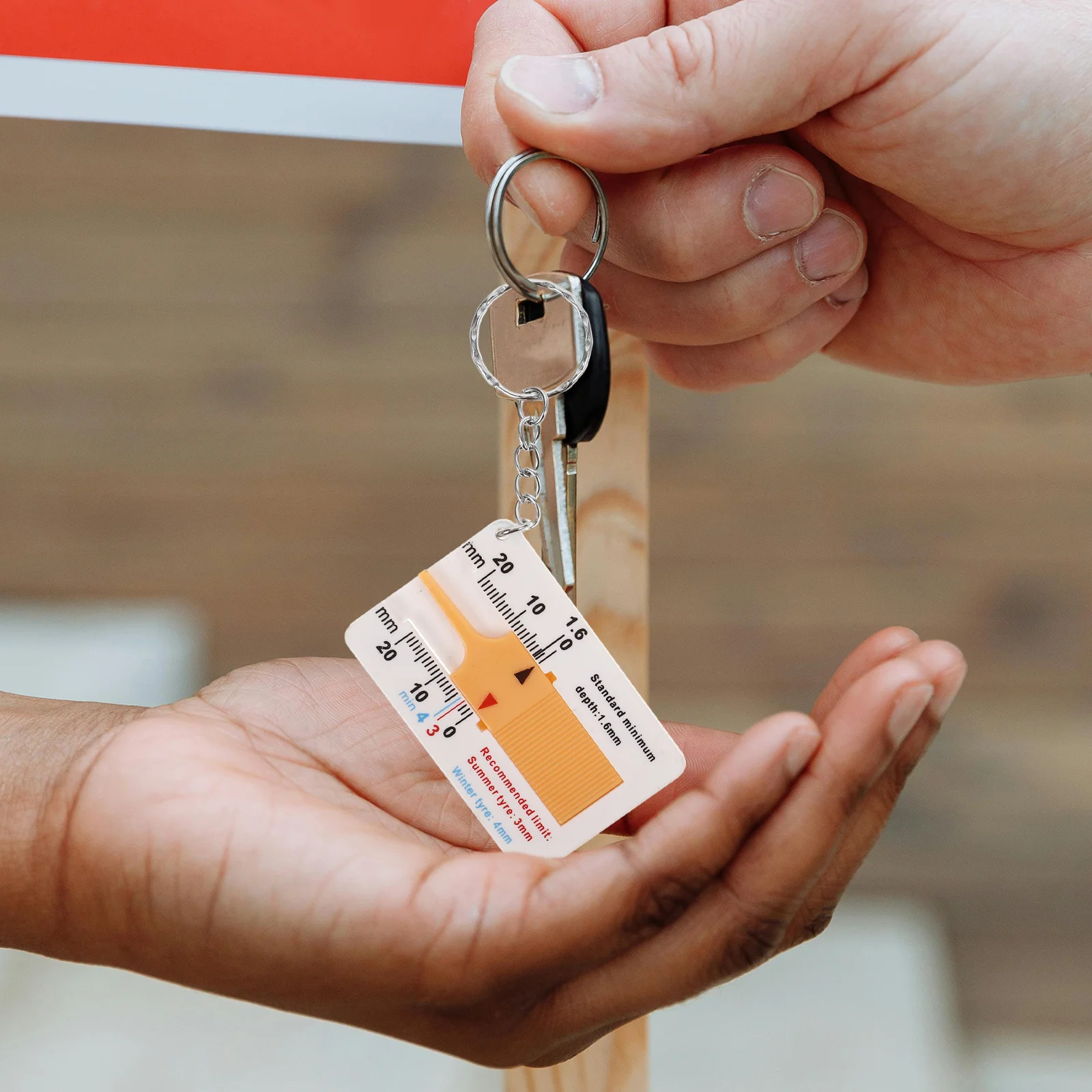 

2Pcs Tire Tread Depth Gauge Precision Measuring Tool for Vehicle Tire Groove Depth Inspection Safe Driving Tool