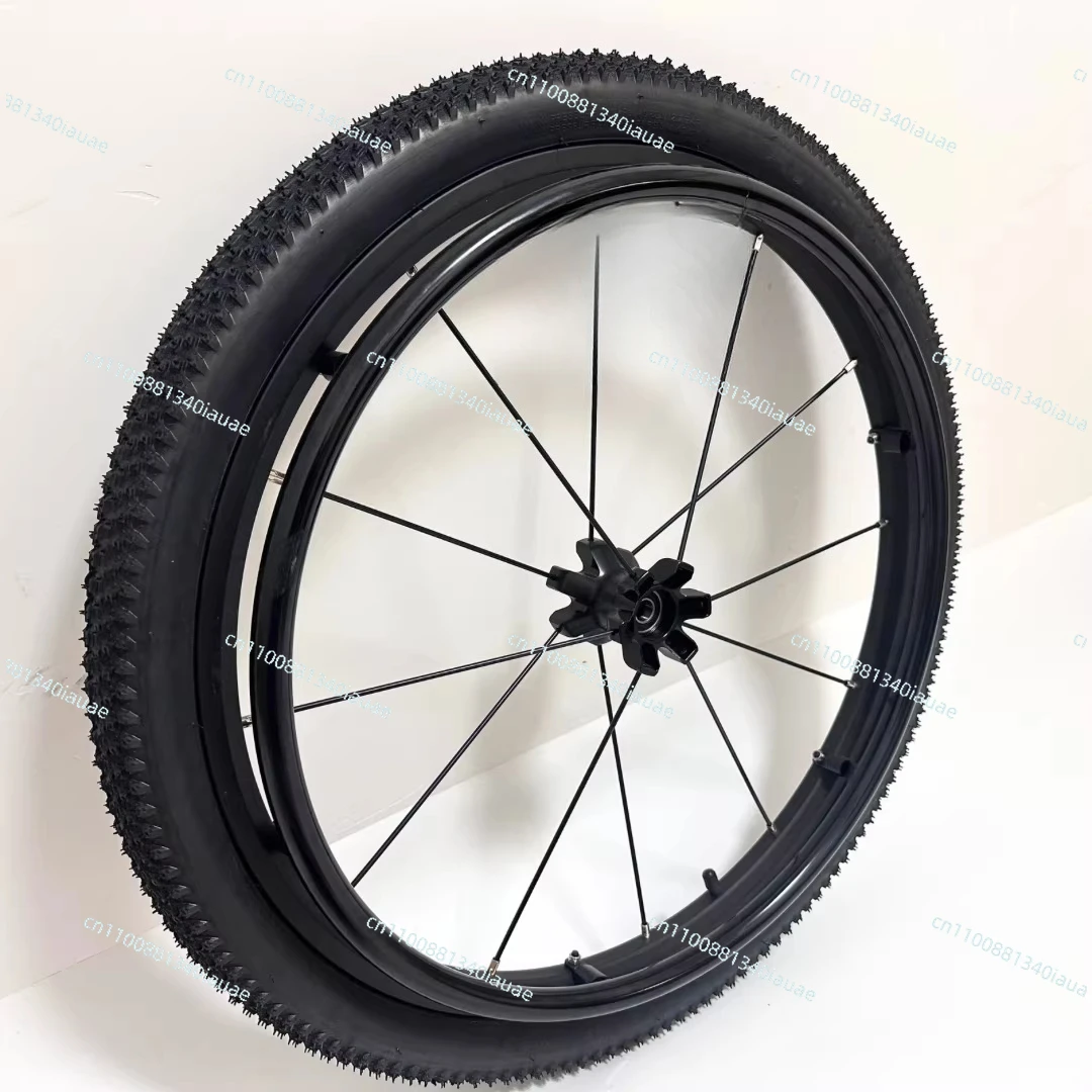 

24-Inch Sports Wheelchair Universal Large Wheel Rear Wheel Shock Absorption Inflatable Off-road Large Wheel Front