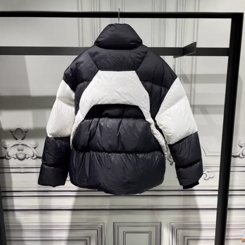 Diseño Original Thiened down Jaet 2023 nuevo invierno cuello alto empalme Casual Du down Jaet para jóvenes y hombres