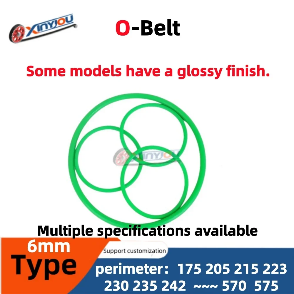 PU Seamless O-Belt 6mm Anti-Slip Integrated Molding Drive Belt For Glass Tempering Furnace Small Conveyor Packaging Machine