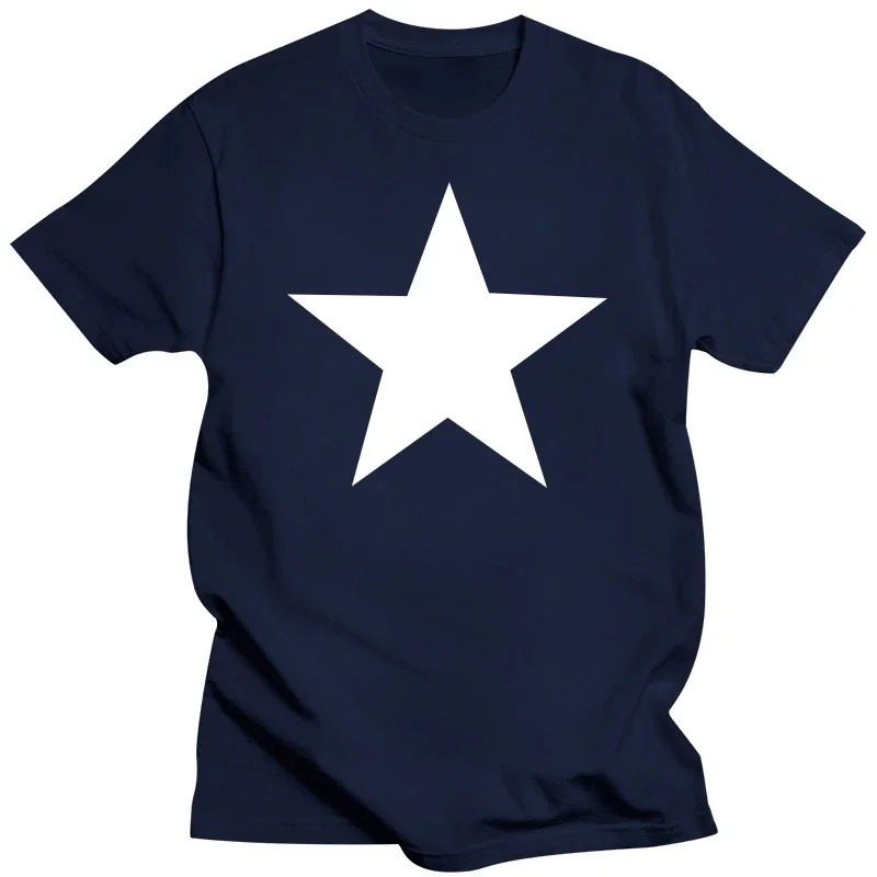 White five-pointed star American military T shirt  S-5XL Green  graphic t shirts  harajuku  men clothing  oversized t shirt