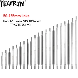 YEAHRUN 2 szt. Ze stali nierdzewnej zawieszenie drążka z linkami do zawieszenia dla gąsienica RC oś samochodu SCX10 Wraith TRX4 TRX6 D90