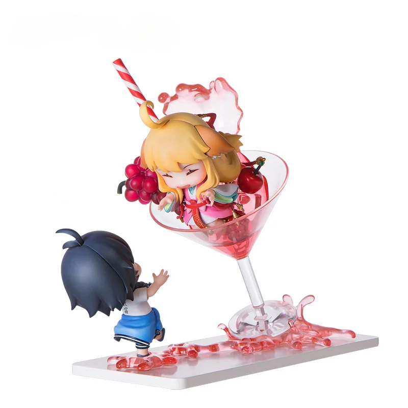 

Original QingCang Fox Spirit Matchmaker Tushan Susu Bai Yuechu Anime Figure Doll Birthday Toy Fruit Cup Model Action Figure Gift