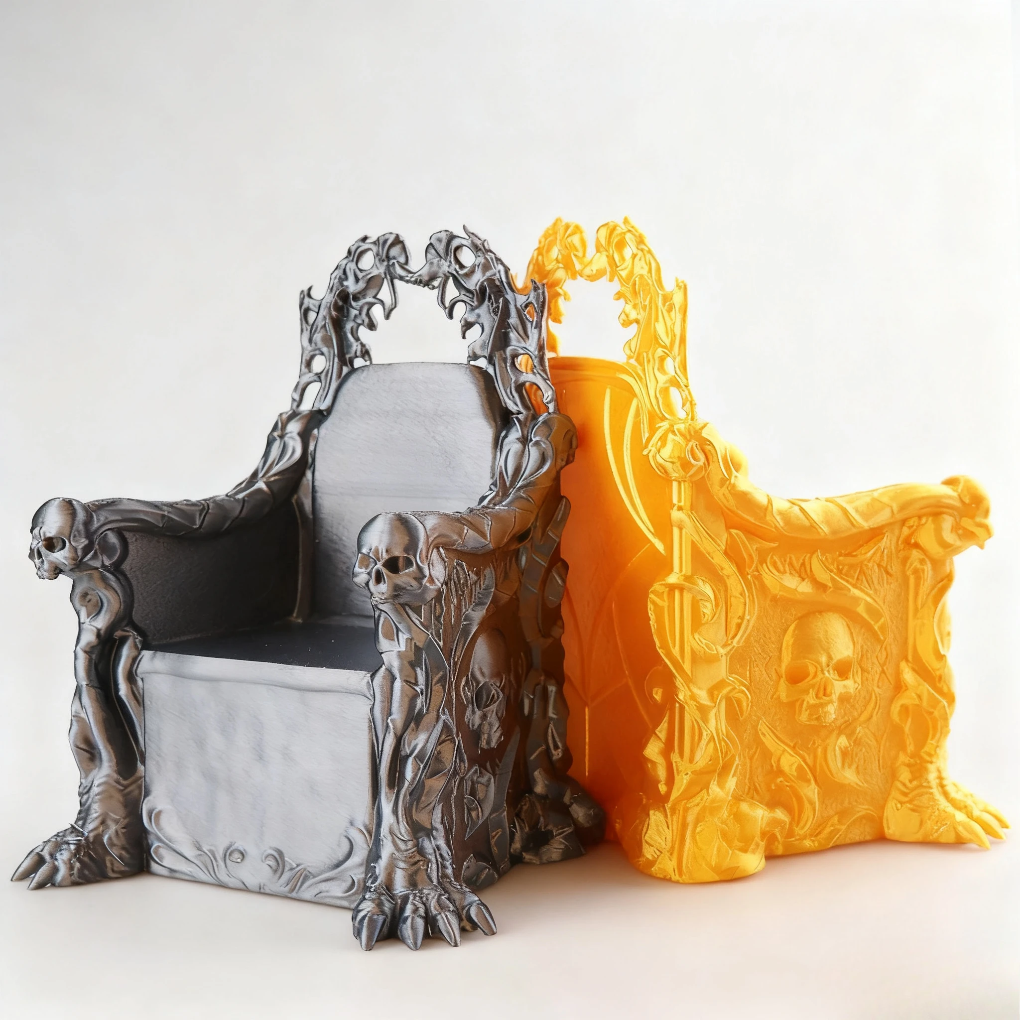 1/12 Premium 3D-gedruckte Actionfigur Thron – künstlerische Kunststoffskulptur, trendiges dekoratives Spielzeug