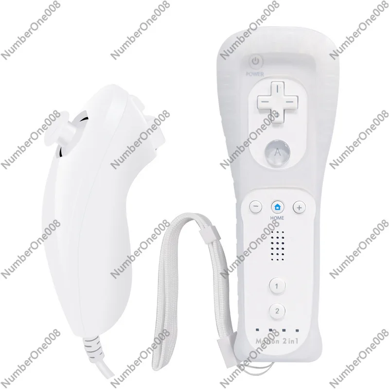 Wii Handle Wii Left and Right Handle Built-in Accelerator 2-in-1 Left and Right Handle