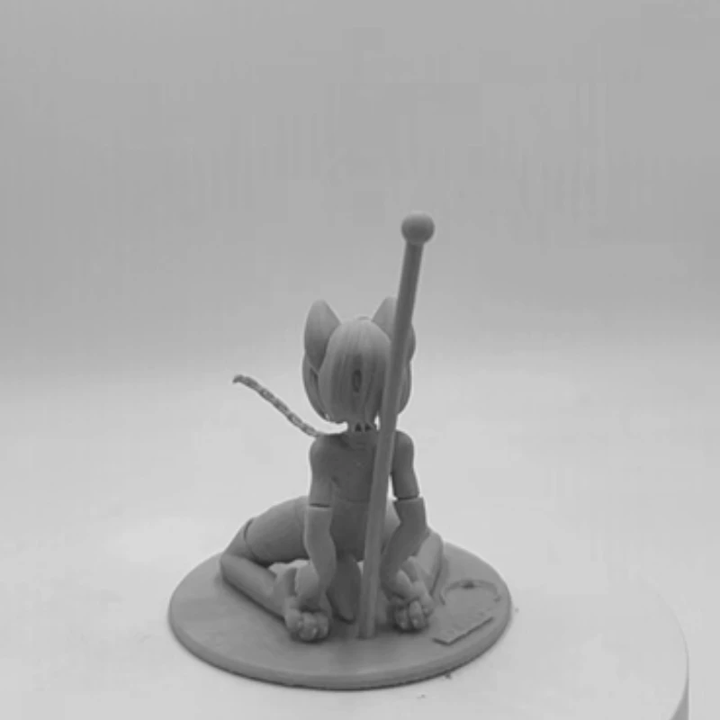 Anime 1/24 scale resin figure assembled model kit dog female unpainted and unassembled spot miniature diorama