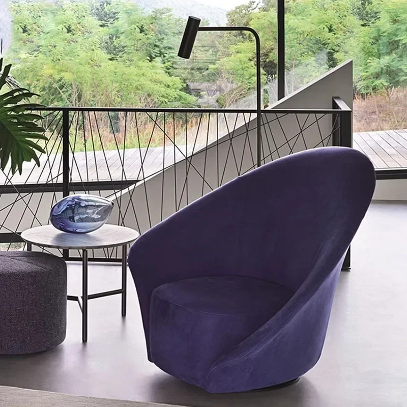 Special-shaped leisure chair Living room sofa Fabric balcony Tiger  Light luxury single
