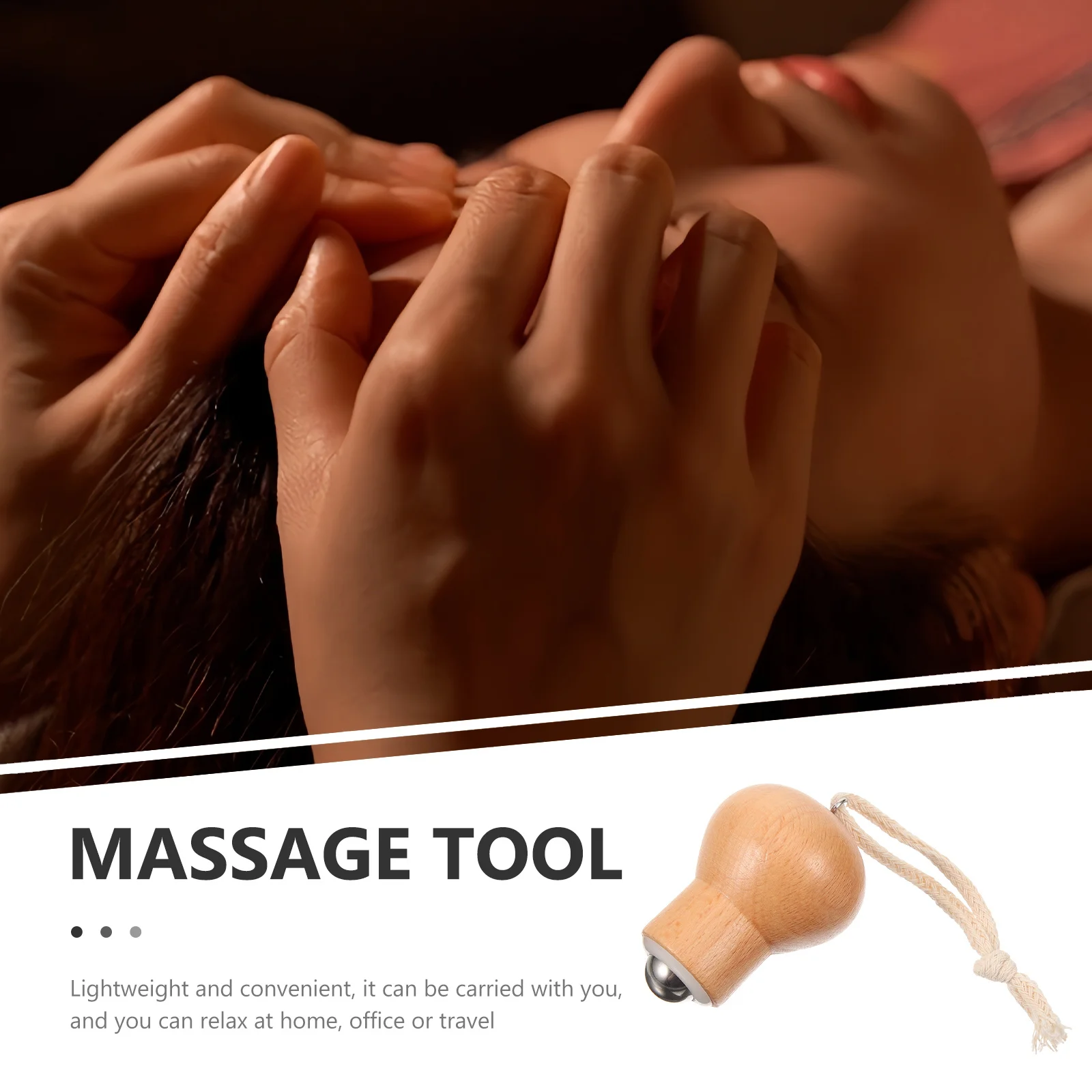 1 stks gezichtsmassage roller voor vrouwen, gesimuleerde bolvorm, draagbare gezichtsmassager, huidverzorgingstool, oogwallen verlichting,