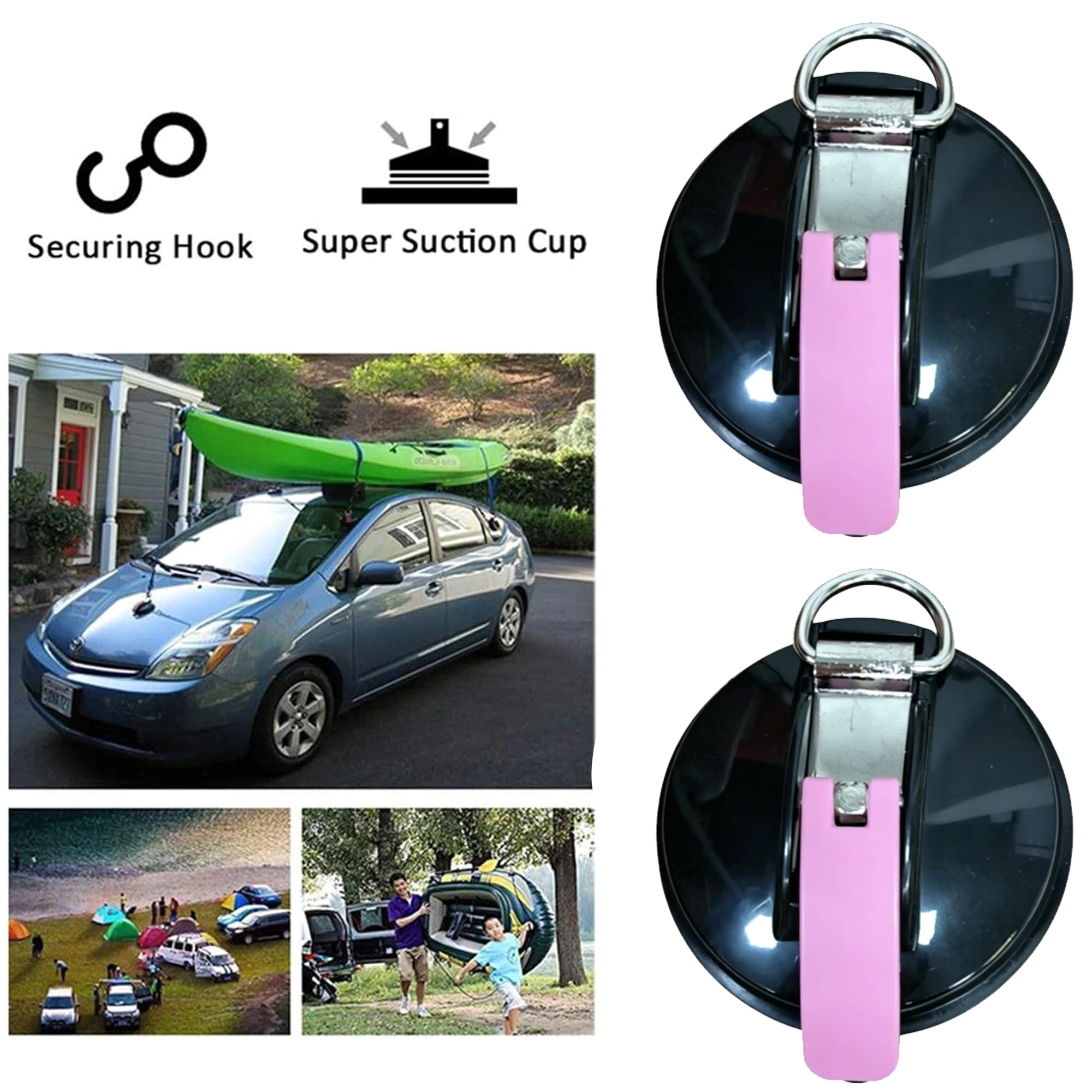 Suction Cups with Hook for Pet Secure for Bathroom Outdoor Car Mount Heavy Duty Large Suction Cups with Hook