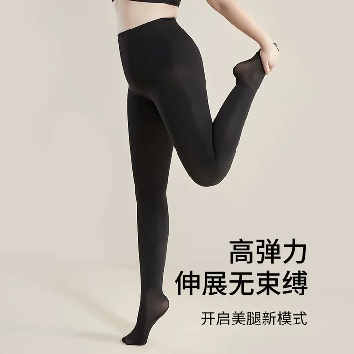 Women Stockings Winter Fleece Thick Flesh Light Large Size Bare Legs Stocking Female Skin Leggings Pantyhose Ladies Leggings