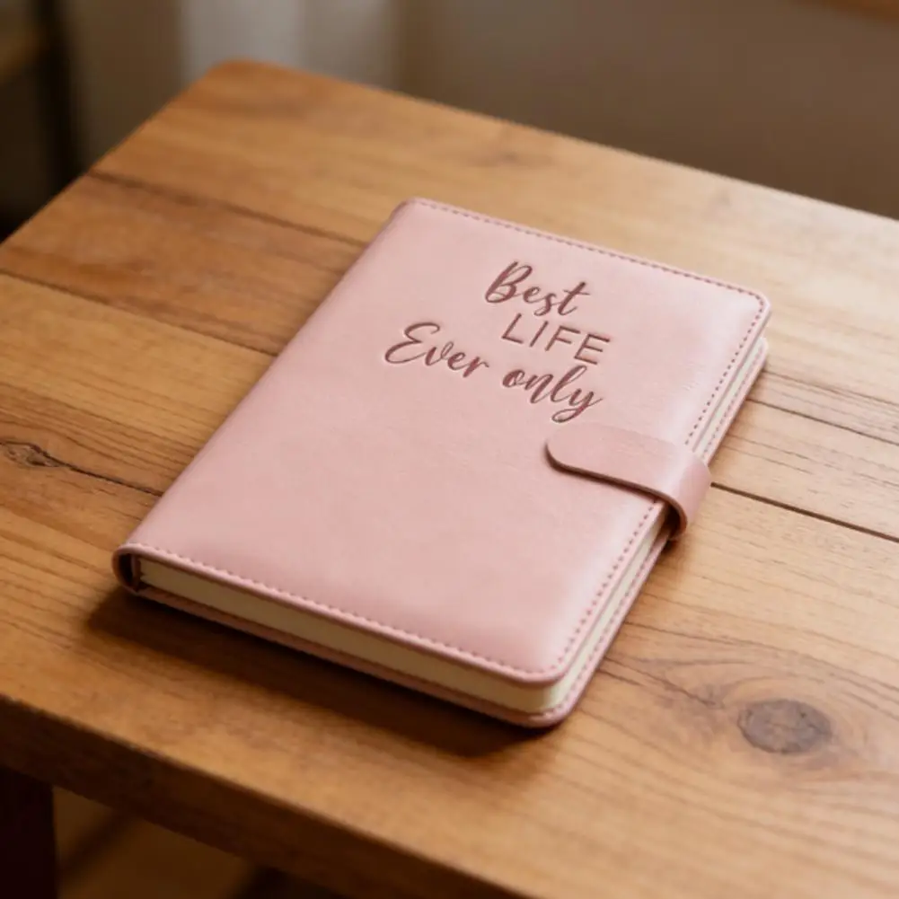 A6 Budget Binder Notebook with Card Pockets PU Leather Binder Magnetic Manual Cash Organizer For Savings & Bills