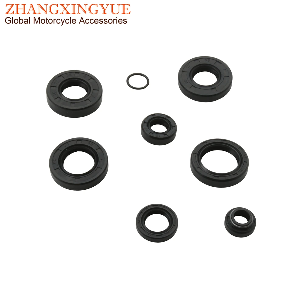 8pc AM6 Engine Oil Seal Assy For Aprilia AF1 50 Classic50 MX50 SM RS50 Extrema RX50 Enduro Tuono 50cc LC 2T