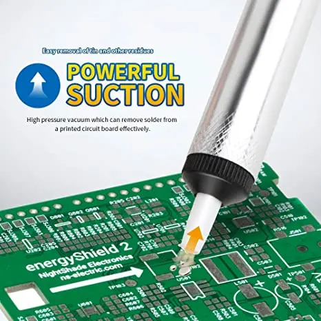 Aluminum Metal Desoldering Pump Suction Tin Gun Soldering Sucker Pen Removal Vacuum Soldering Iron Desolder Hand Welding Tools