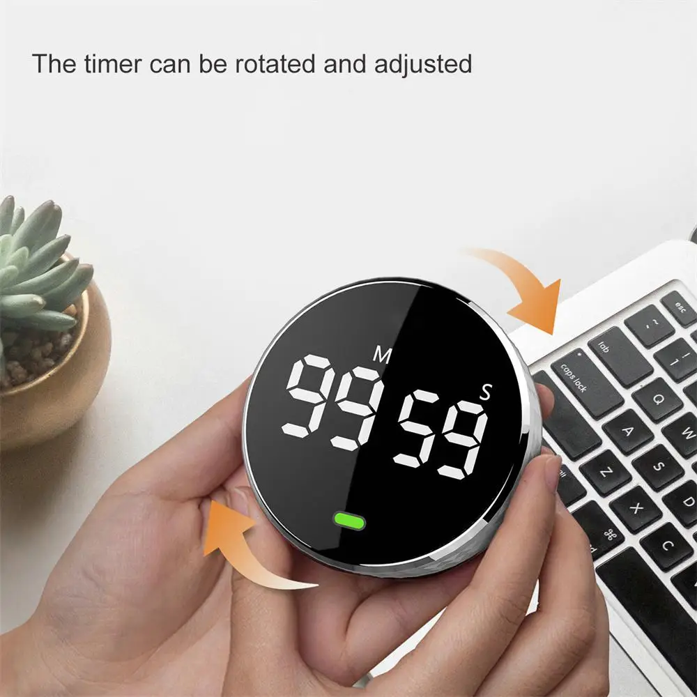 LED Digital Kitchen Timer Study Stopwatch Magnetic Electronic Cooking Countdown Clock LED Mechanical Remind Alarm Kitchen Gadget