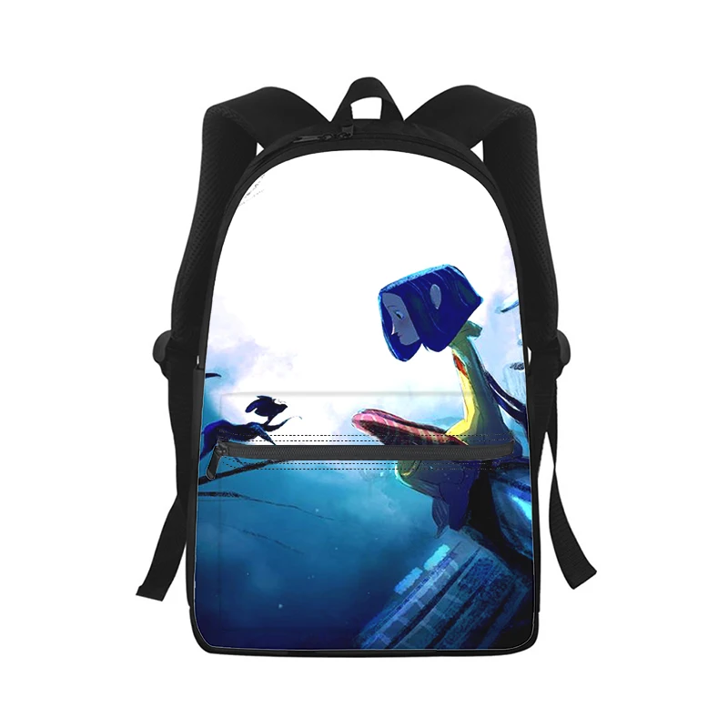 Coraline the Secret Door Men Women Backpack 3D Print Fashion Student School Bag Laptop Backpack Kids Travel Shoulder Bag