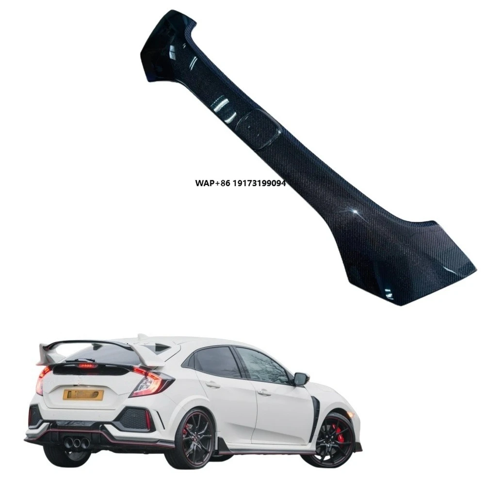 

High Quality Carbon Fiber Rear License Plate Frame Trim for Type R FK8 Trunk Surround Auto Parts Accessories