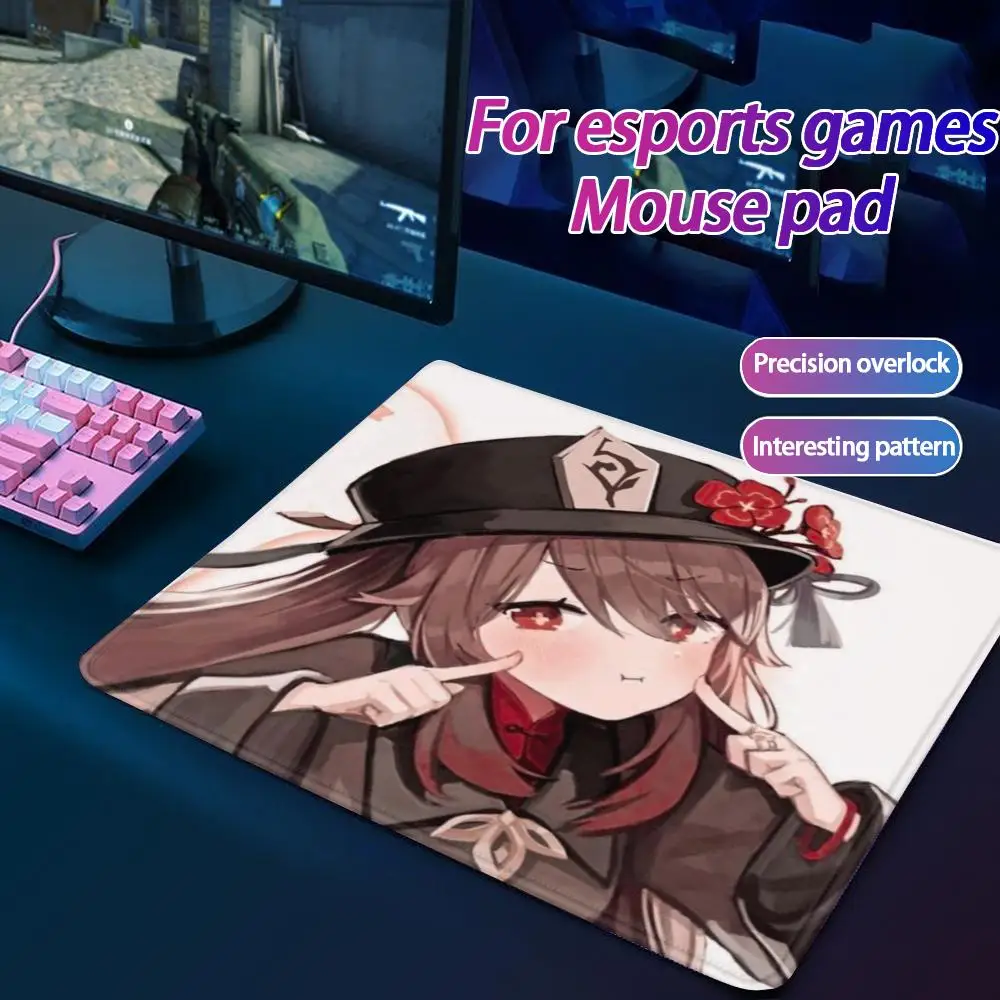 

Genshin Impact Mouse Pad Small Mouse Pad Desk Pad Desktop Computer Keyboard Wireless Mouse Boy Girl Gift for Play games Coasters