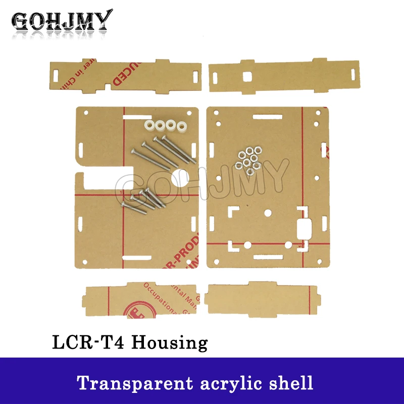 Transparent Acrylic Case Shell Housing For LCR-T4 Mega328 M328 Transistor Tester Capacitance ESR Meter DIY Kit