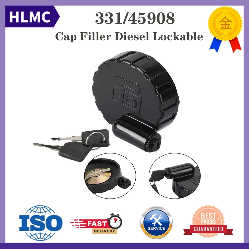 

Fuel Cap New 331/45908 331/33064 331-45908 331-33064 331-31152 3313352 2 Keys JCB Excavator JS130 JS160 JS220 JS145 JS460 JS210