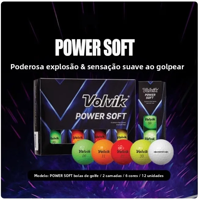 volvik-power-soft-golf-balls-12pcs-high-gloss-double-layer-long-distance-golf-balls-for-sports-fitness-fans