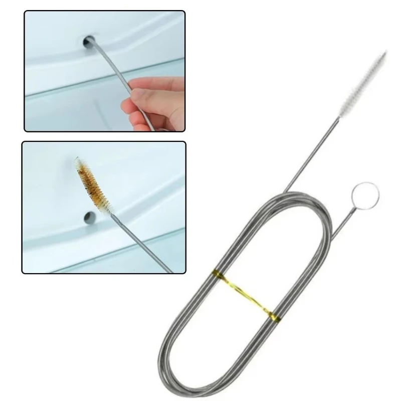 1/2/3/4/5pcs Drain Hole Dredge Brush For Water Dredge Tool Refrigerator Drainage Facility Cleaning Refrigerator Brush