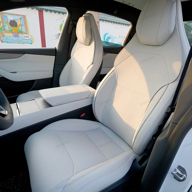 For Tesla Model YL 2026 Car Seats Cover Nappa Leather YL Invisible Seat Cushions Ventilation High Quality Interior Accessories - view 2