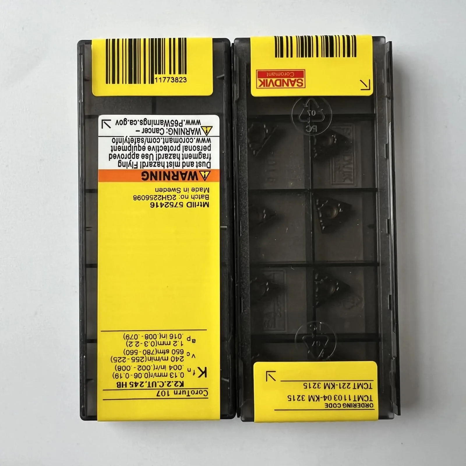 original-sandvik-tcmt110304-km-3215-hard-alloy-blade-tool-10-pcs