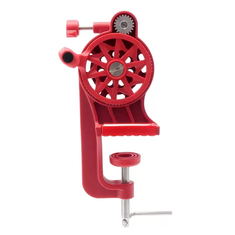 Brand New MADMOUSE Fishing Line Spooler Table Clamp Spinning reel Coiler Fishing Tools Red Color Single spindle winding