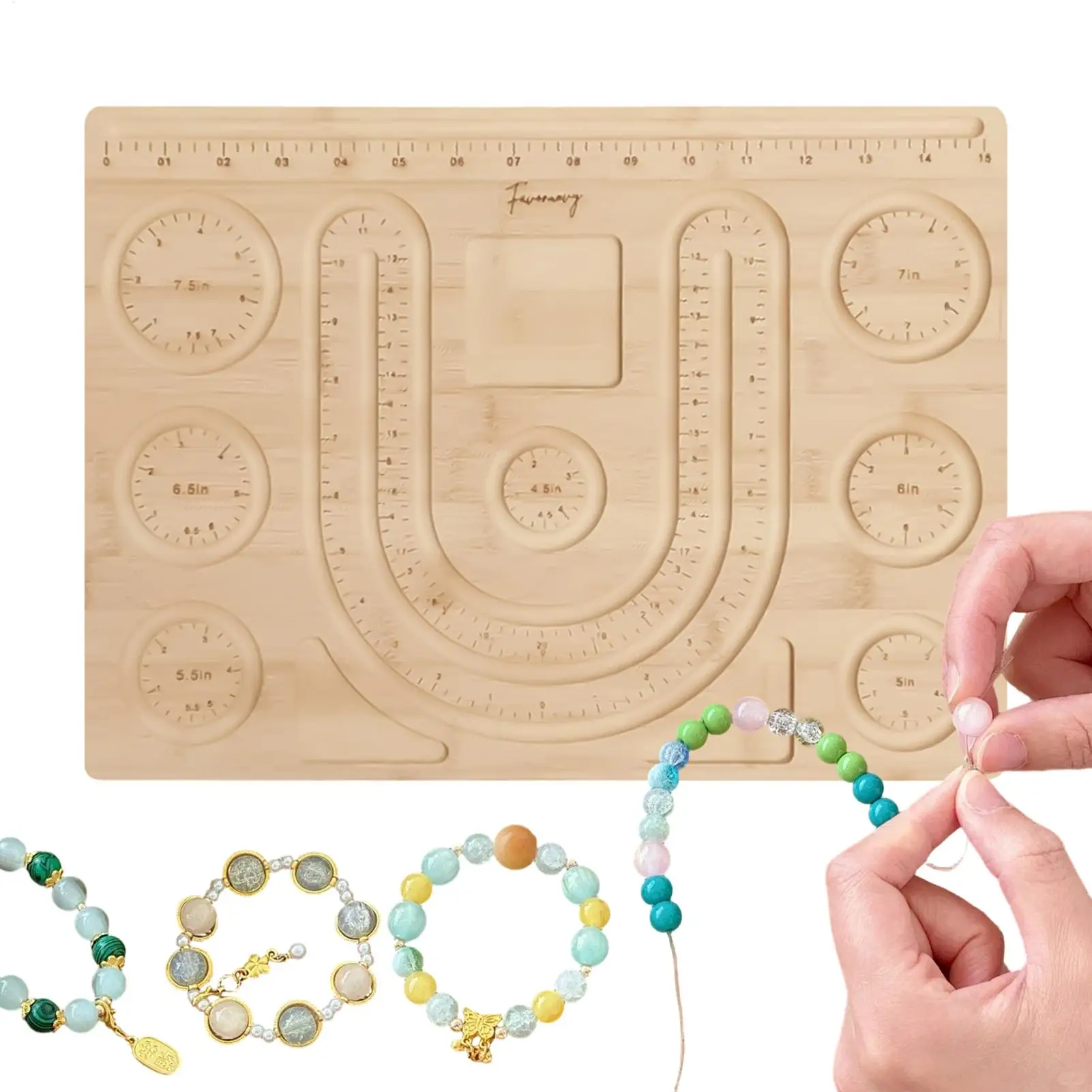 

Портативный прецизионный гладкий лоток для бусин и браслетов, подставка для браслетов и ожерелий для взрослых, профессионалов и энтузиастов