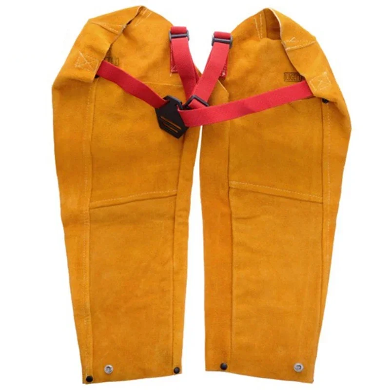 220V NEW XL Electric Welding Sleeve Cow Leather Lengthened High Temperature Operation Welder Hand Sleeve Cow 44-2124 Long Sleeve