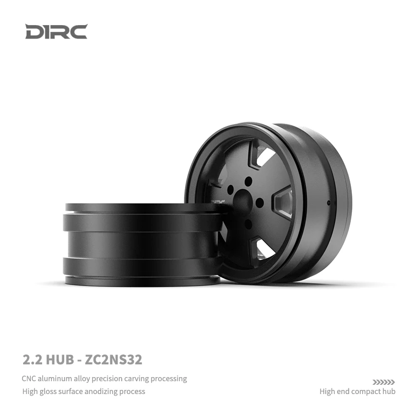 2.2-inch metal simulation clip-on wheel hub matte for 1/10 RC Crawler Car SCX10 km2 TRX4 90046 Traxxas Trx6 Upgrade Accessories