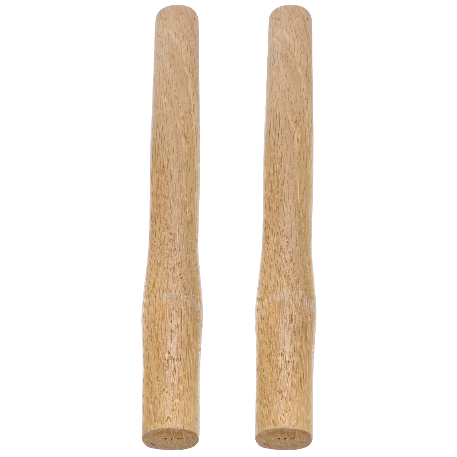 

2Pcs Wooden H 37cm Durable Natural Grain Ball Peen Anti skid Replacement for H Tools Gardening Outdoor