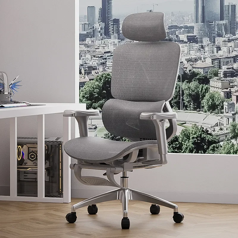 Ergonomic Office Chair with Hollow Seat Cushion Comfortable Home Computer Chair for Students Learning and Lunch Break