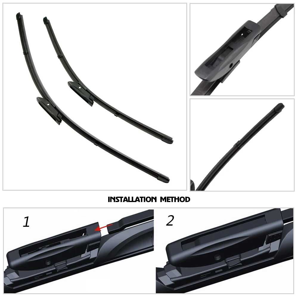Car Wiper Blade Front Window Windshield Rubber Silicon Refill Wiper For Renault Clio 3 2005-2012 24\