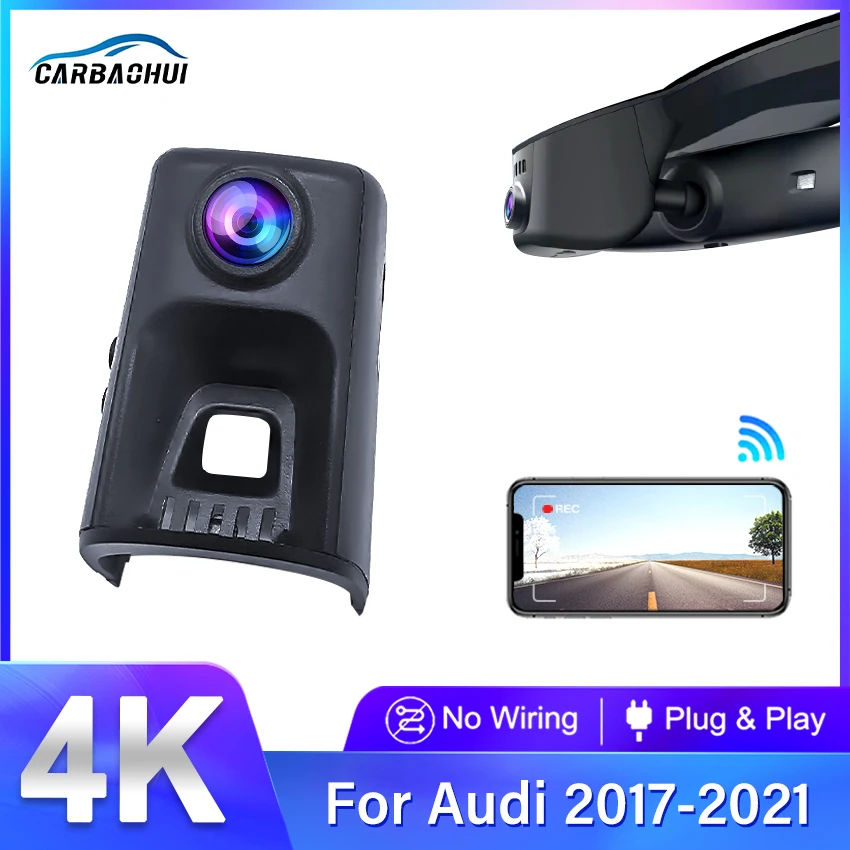 

Dash Cam For Audi A4 A4L A6 c7 2017 2018 2019 2020 2021 Auto Dual Lens 4K 2160P Easy install Car DVR Wifi Digital Video Recorder