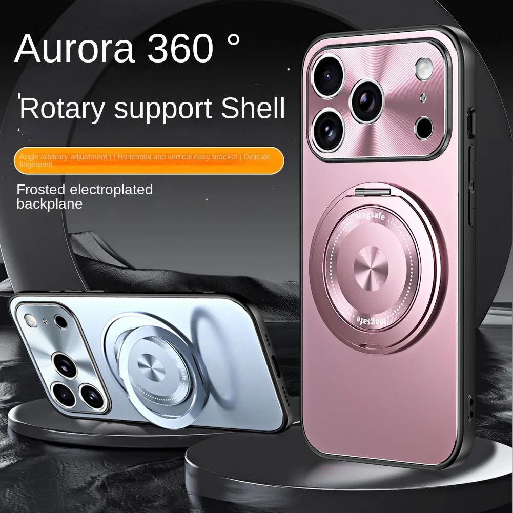 

Магнитный чехол-держатель для MagSafe для Iphone 17 Pro Max с матовым кольцом для Apple Iphone Air 17 pro Max, жесткий защитный чехол-бампер