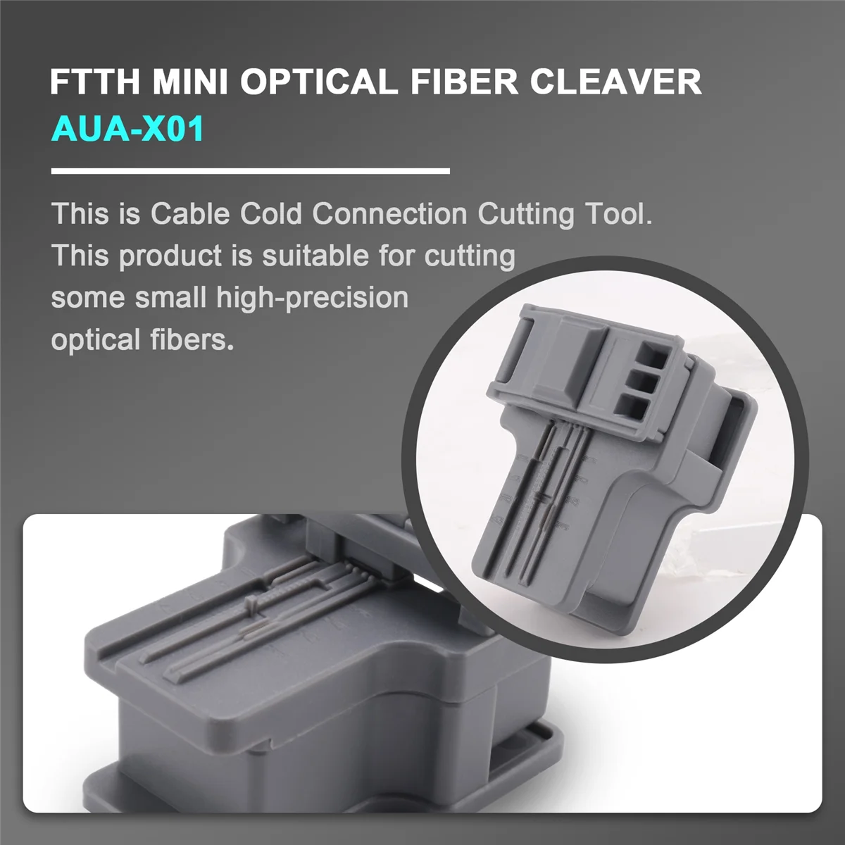1Pcs -X01 FTTH MINI Optical Fiber Cleaver ABS Small High Precision Fiber Cutter Cable Cold Connection Cutting