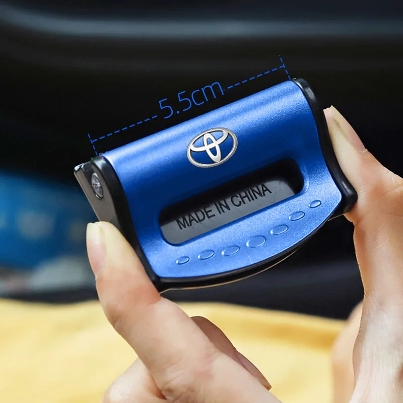 2 قطعة شعار السيارة أحزمة الأمان قابل للتعديل مشبك من البلاستيك اكسسوارات لتويوتا TRD غازو سباق بريوس برادو أفينسيس فيرسو سيينا أفالون #2