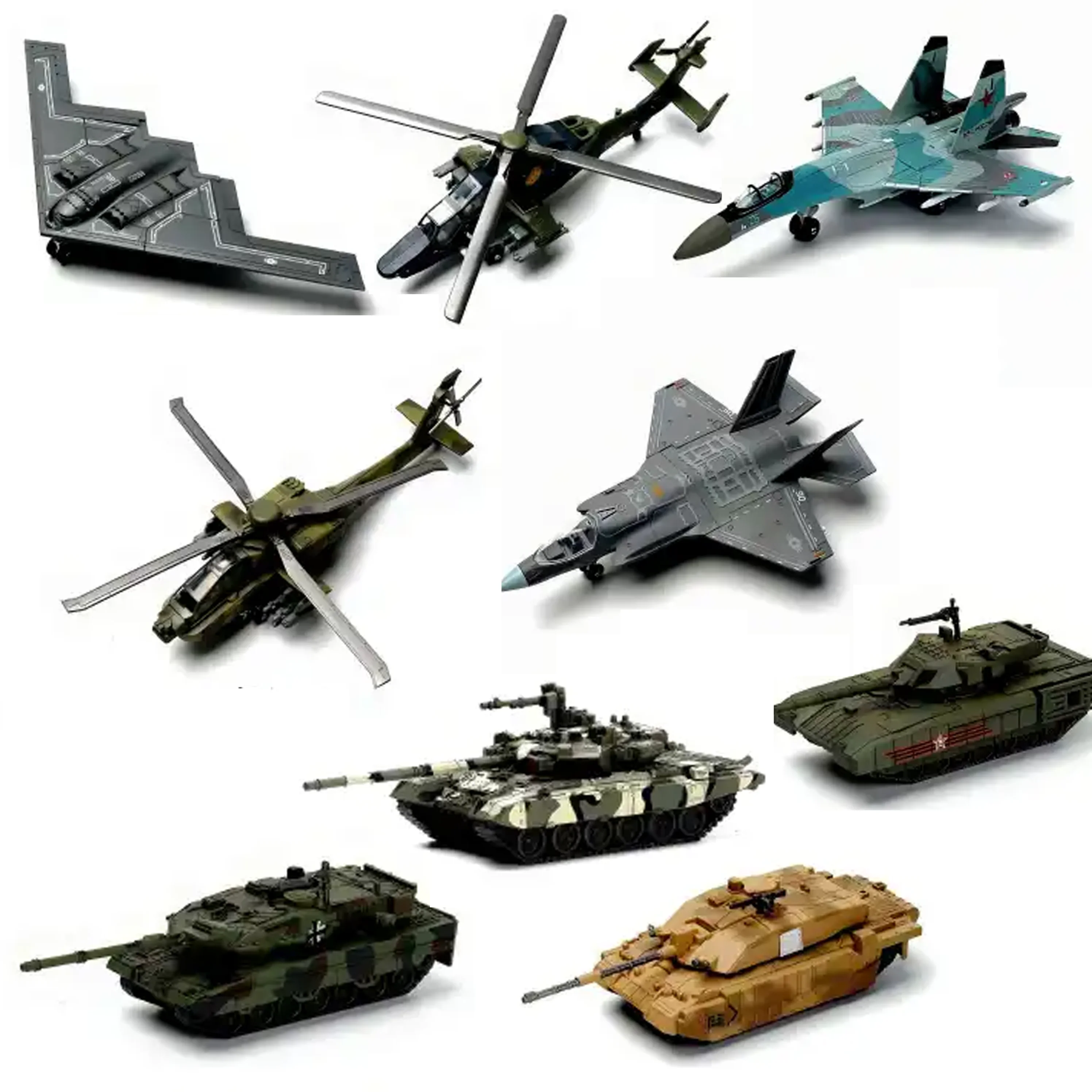 

4D 1/72 Stealth Fighter SU-57 Aircraft Model Supersonic Fighter F-14 Simulation Tank Military Fan Ornaments Assembly Collections