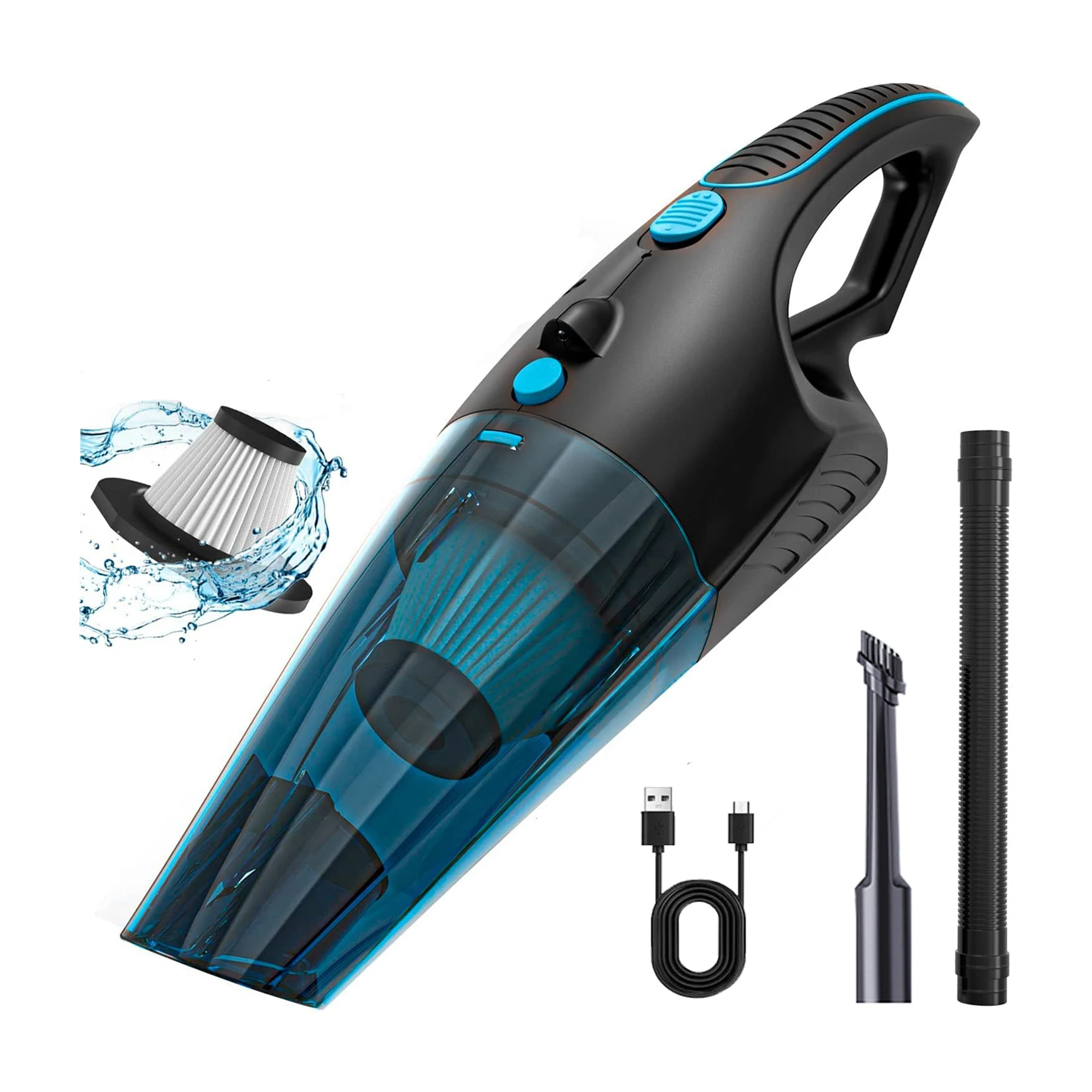 GV02 12V 8kpa Car Vacuum Cleaner Small Appliances Vacuum Cleaner Wireless Aspiradir De Pó Portátil Sem Fio Car Accessories