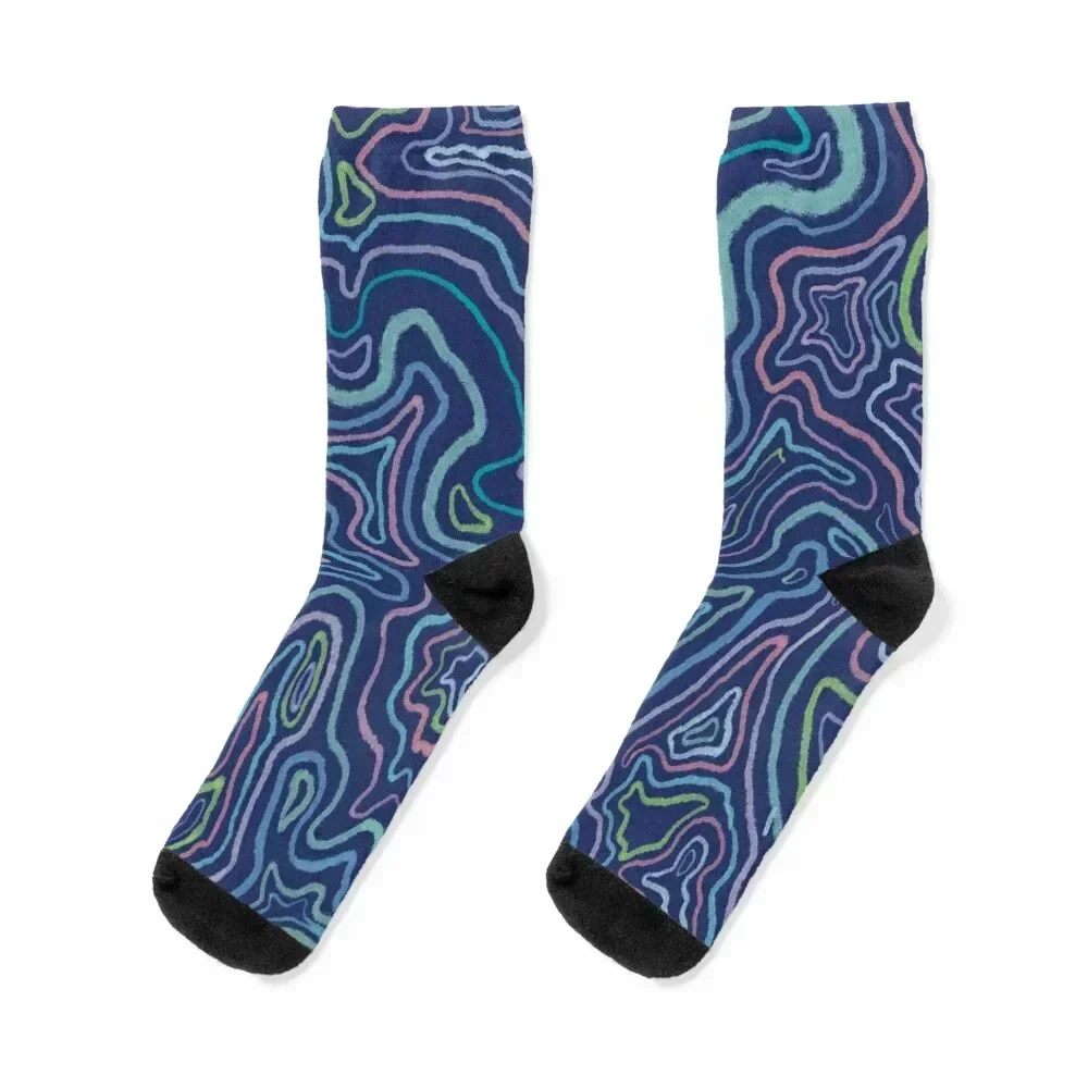 

Summer breath (at night) Socks floral custom sports men cotton high quality man Socks Woman Men's