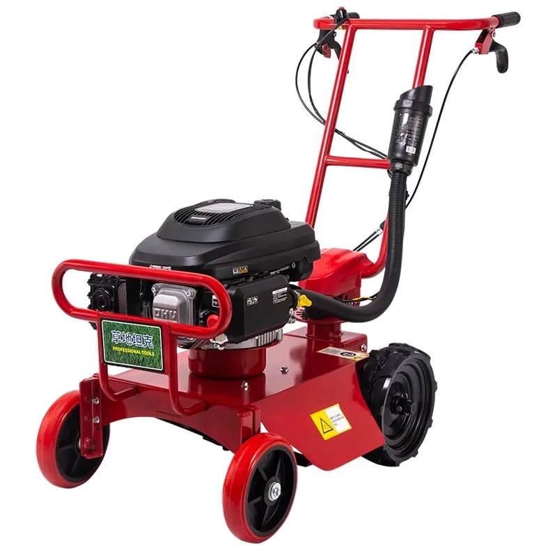 

Lawn mower household small gasoline four-stroke hand push self-propelled lawn mowing lawn shredder mower orchard