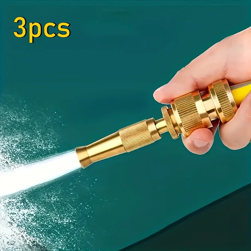 3pcs Direct-Insert Spray Gun, Hose Nozzle - Universal Connector for Hoses, Adjustable Valve, Multifunctional Watering System